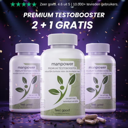 Manpower – Verhoogt de Testosteron binnen 30 dagen.
